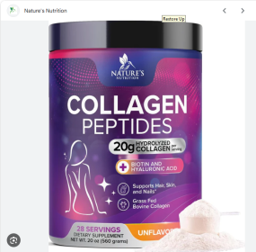 Collagen Peptides Powder for Women Hydrolyzed Collagen Protein Gluten-Free 1 Lb