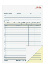 Adams Bound Sales Order Books, 2-Part, 5-9/16 in. x 8-7/16 in., 50 Sets per Book. 1 Count per Pack.