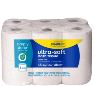 Simply Done Bath Tissue, Ultra-Soft, Mega, 2-Ply