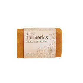 EELHOE Turmeric Cleansing Soap Moisturizing Skin Women's Body Gentle Cleansing Odor Moisturizing Brightening Cleansing Soap (Option: Professional Skin care: 1pcs)