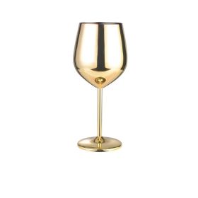 Stainless steel wine glass (Option: Professional Skin care: Golden)
