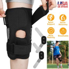 Sport Knee Brace Adjustable Open Patella Knee Support Compression Knee Wrap For Running Climbing Pain Relief Recovery of Injured Knee (Option: Professional Skin care: L)