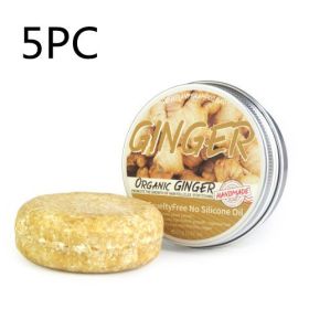 Ginger Shampoo Soap Anti-dandruff Refreshing (Option: Professional Skin care: 60g Ginger 5PC)