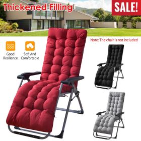 71x22in Chaise Lounger Cushion Recliner Rocking Chair Sofa Mat Deck Chair Cushion (Option: Professional Skin care: Plus_Red)