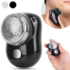 Electric Razor for Men Mini Shaver Portable Pocket Size Shaver USB Rechargeable Dry Usage for Home Travel Office (Option: Professional Skin care: Black)