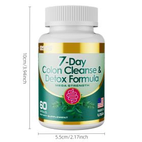 7-Day Colon Cleanse & Detox Formula Capsulese (Option: Professional Skin care: 1Bottle)