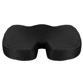 Seat Cushion Coccyx Orthopedic Memory Foam Cushion Tailbone Hip Support Chair Pillow for Office Car Seat (Option: Professional Skin care: Black)