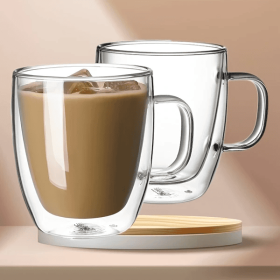 Coffee Mug, Easy To Carry, Essential For Drinking Water (Option: Professional Skin care: Transparent-2PCS)