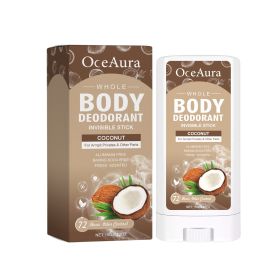 OceAura Coconut Body Deodorant Stick Cleansing Armpit Sweat & Odor Gentle & Soothing Deodorant Stick (Option: Professional Skin care: 1pcs)