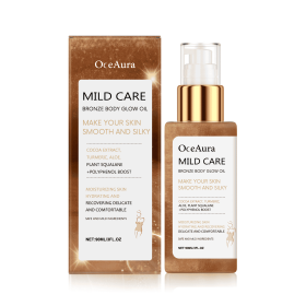 OceAura Antique Bronze Body Shimmer Oil, Shimmering Antique Bronze Liquid, Rose Gold Highlighter Oil, Waterproof Moisturizing Massage. (Option: Professional Skin care: 1pcs)