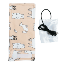 USB Milk Water Warmer Travel Stroller Insulated Bag Portable Baby Nursing Bottle Heater Cover Baby Food Warmer Bottle Warmer (Option: Professional Skin care: Pink Polar bear)