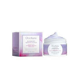 OceAura Blueberry Whipped Scrub, Exfoliating Tender Lighten Body Dull Brightening Skin Scrub (Option: Professional Skin care: 1PC)