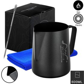 Milk Frothing Pitcher, Stainless Steel Creamer Non-Stick Coating Frothing Pitcher , Matte Finish (Option: Professional Skin care: 600ml)