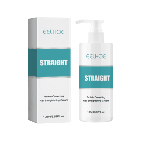 EELHOE Protein Corrective Straightening Cream Smoothing Frizz Repairing Damaged Hair Leave-In Smoothing Conditioner (Option: Professional Skin care: 3pcs)