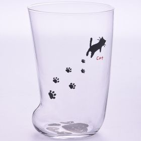 Creative Cute Cat Paws Glass Tiger Paws Mug Office Coffee Mug Tumbler Personality Breakfast Milk Porcelain Cup Gift (Option: Professional Skin care: Cat)