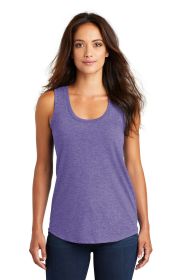 District Women's Perfect Tri Racerback Tank DM138L (Color: Purple Frost, size: XS)