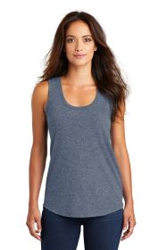 District Women's Perfect Tri Racerback Tank DM138L (Color: Navy Frost, size: XXL)
