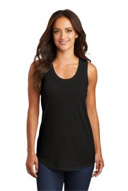 District Women's Perfect Tri Racerback Tank DM138L (Color: Black, size: XXL)