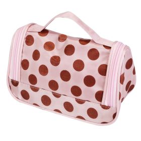 Travel Makeup Bag Portable Cosmetic Organizer with Cosmetic Mirror Waterproof Toiletry Wash Bag for Women (Option: Professional Skin care: Coffee)