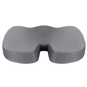 Seat Cushion Coccyx Orthopedic Memory Foam Cushion Tailbone Hip Support Chair Pillow for Office Car Seat (Option: Professional Skin care: Grey)