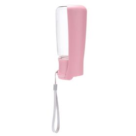 Dog Portable Water Bottle Foldable Pet Water Dispenser Pet Products (Option: Professional Skin care: Pink-550ml)
