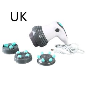 Electric Noiseless Vibration Kneading And Massage Roller Full Body Massager (Option: Professional Skin care: UK Plug-220V)