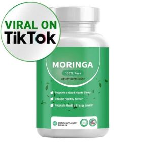Moringa Capsules, Pura Moringa Leaf Energy, Metabolism & Immune Support, Healthcare Supplement & Vitamins 60pcs Dietary Supplement Capsules (Option: Professional Skin care: One bottle)